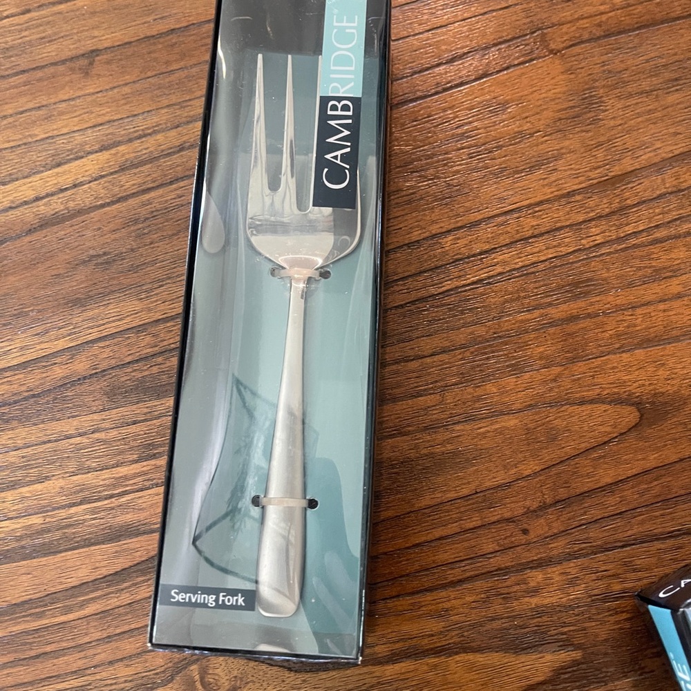 Serving Fork Brushed Handle Bourne